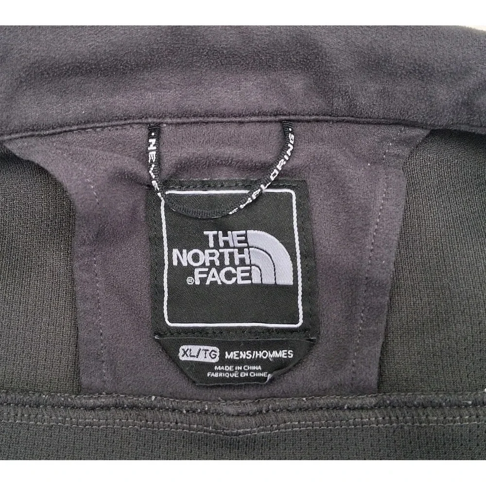 The North Face Fleece Jacket Mens XL Gray Full Zip Pockets Outdoor Hiking